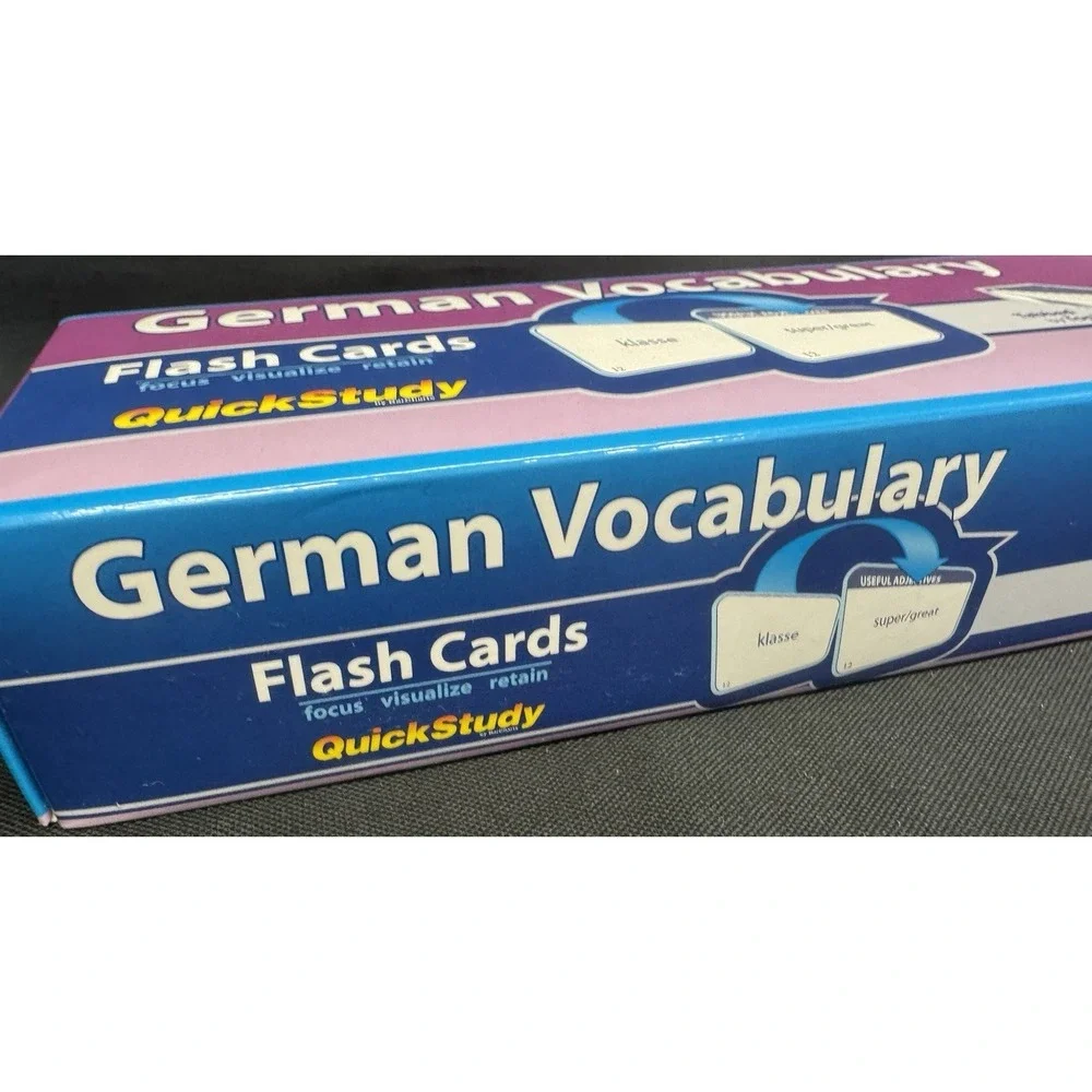 German Vocabulary Flash Cards 1000 Quick Study 4 Test By Topic